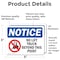Signmission No Lift Trucks Beyond This Point, 5 in W x Rectangle, Vinyl Decal OS-2PACK-NS-D-35-L-16144 - alternate 5